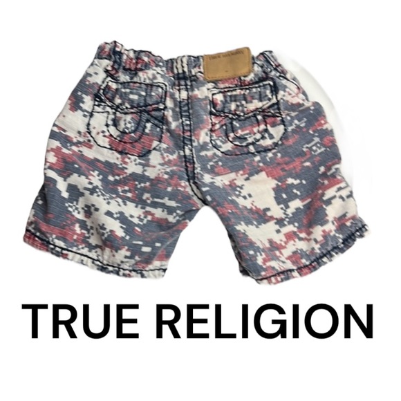 Authentic True Religion designer toddler boys signature shorts size 3T - Picture 1 of 6